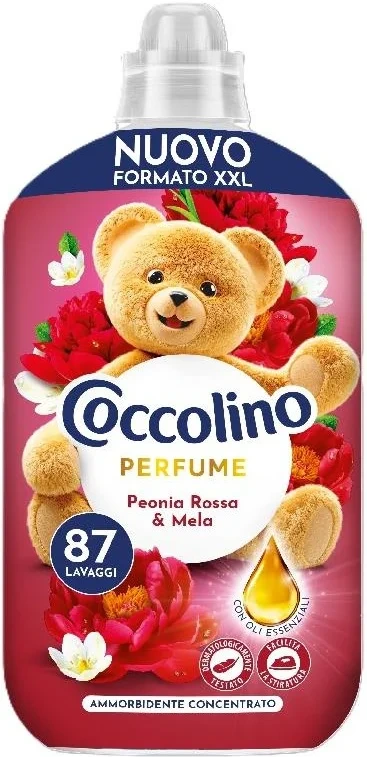 COCCOLINO AMMORBIDENTE 87praní / 1,82L PEONIA ROSSA & MELA (IT)